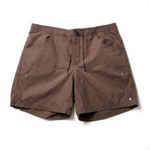 Columbia Sportswear M 6 Drawstring‎ Shorts Cotton Nylon Brown Hiking Gorpcore